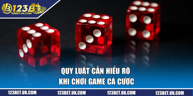Quy luật cần hiểu rõ khi chơi game cá cược